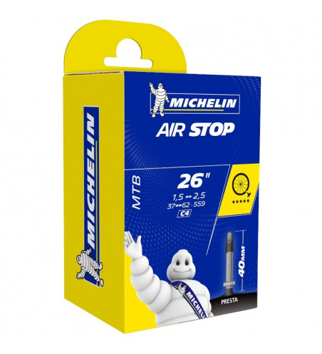 Camera bicicleta Michelin Air Stop 26 x 1.5 - 2.5 inch Valva Presta 40 oras sau trekking, Cod P40 215887 C4