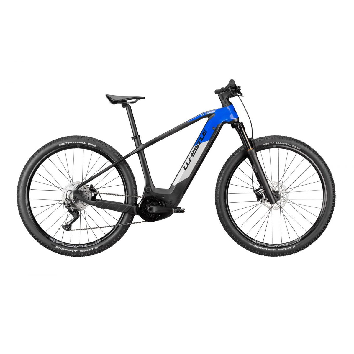 Bicicleta Electrica MTB Hardtail WHISTLE O-Race C7.3 Carbon Blue Baterie 630Wh