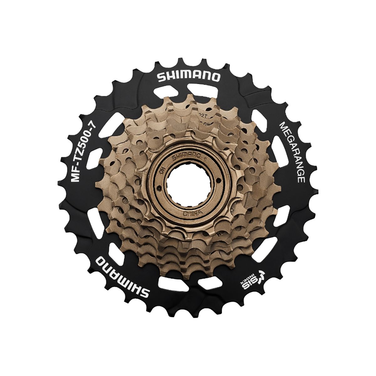 Grup pinioane Shimano TOURNEY MF-TZ500-7 prindere pe FILET de 7 VITEZE  14-16-18-20-22-24-34T Dinti