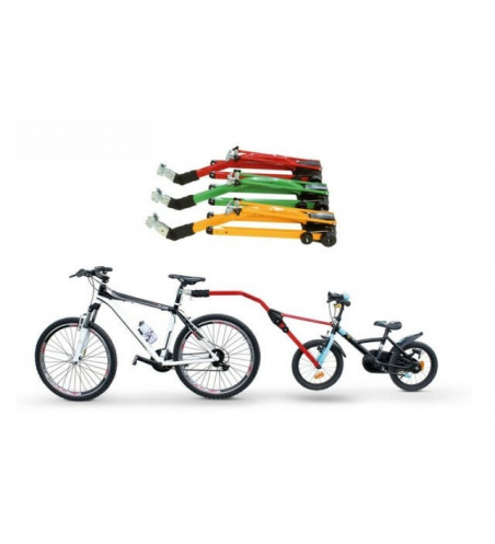 Bara tractare  remorcare bicicleta copii Peruzzo TRAIL ANGEL pentru roata bicicleta copii intre 10 - 20 inch Galben